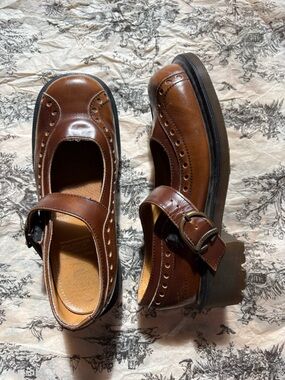 Dr. Doc Martens Mary Jane’s Brown Leather size 7 Women’s